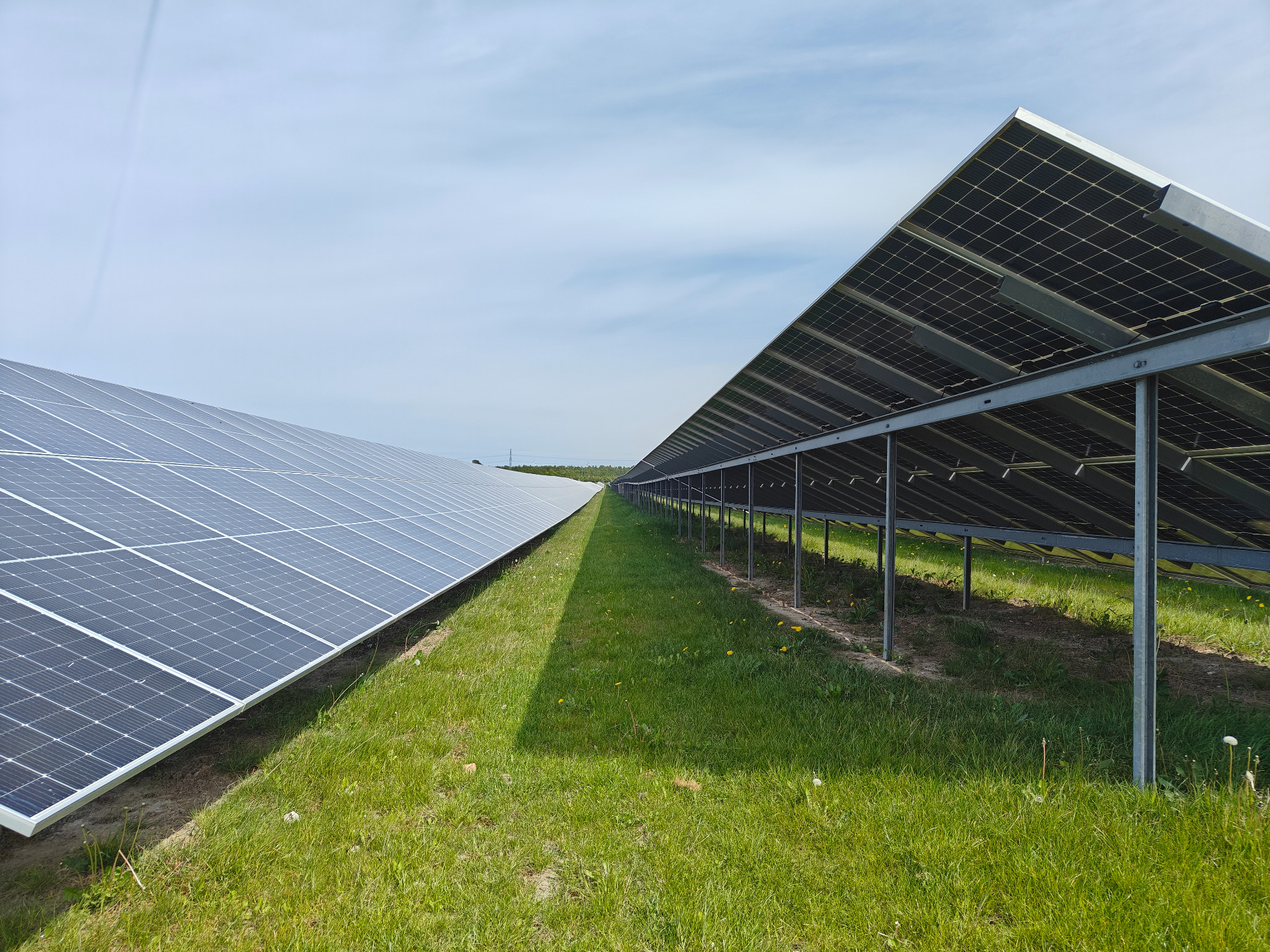 PV park with installed noise enclosure, Denmark